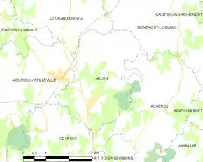 Poziția localității Aulon