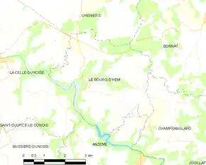 Poziția localității Le Bourg-d'Hem