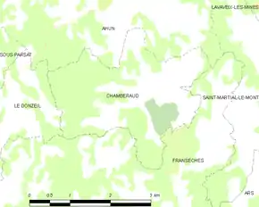 Poziția localității Chamberaud