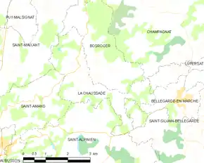 Poziția localității La Chaussade