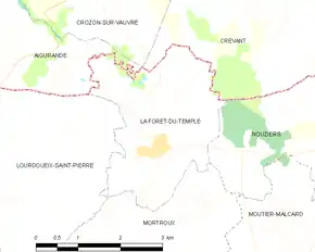 Poziția localității La Forêt-du-Temple