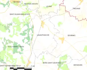 Poziția localității Lavaufranche