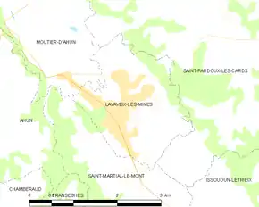 Poziția localității Lavaveix-les-Mines