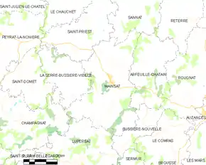 Poziția localității Mainsat