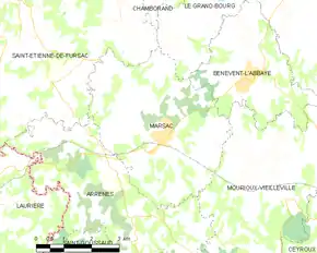 Poziția localității Marsac
