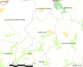 Poziția localității Mortroux
