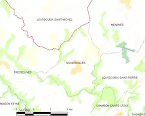 Poziția localității Nouzerolles