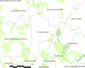 Poziția localității Puy-Malsignat