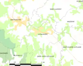 Poziția localității La Saunière