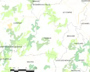 Poziția localității Sermur