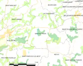 Poziția localității Saint-Alpinien