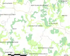 Poziția localității Saint-Avit-de-Tardes