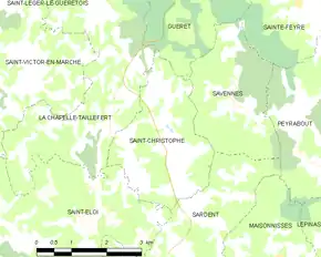 Poziția localității Saint-Christophe