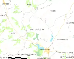 Poziția localității Saint-Dizier-la-Tour