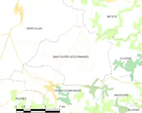 Poziția localității Saint-Dizier-les-Domaines