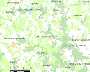 Poziția localității Saint-Georges-la-Pouge