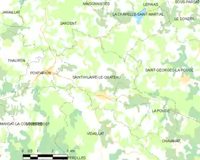 Poziția localității Saint-Hilaire-le-Château