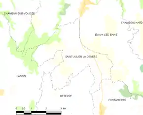 Poziția localității Saint-Julien-la-Genête