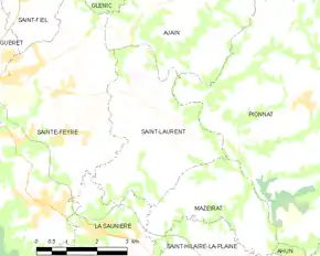 Poziția localității Saint-Laurent