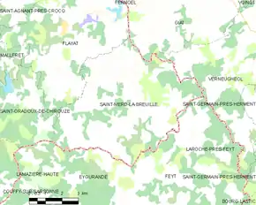 Poziția localității Saint-Merd-la-Breuille