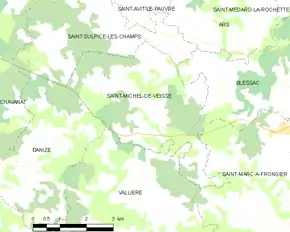 Poziția localității Saint-Michel-de-Veisse