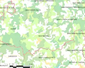 Poziția localității Saint-Moreil