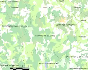 Poziția localității Saint-Pierre-Bellevue