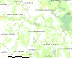 Poziția localității Saint-Victor-en-Marche