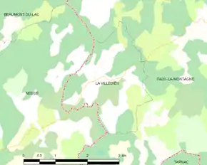 Poziția localității La Villedieu