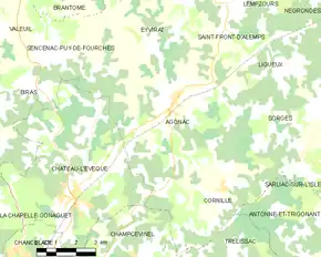 Poziția localității Agonac