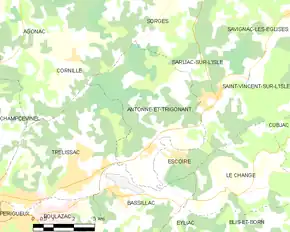 Poziția localității Antonne-et-Trigonant