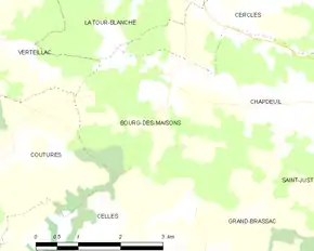 Poziția localității Bourg-des-Maisons
