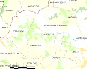 Poziția localității Bourg-du-Bost