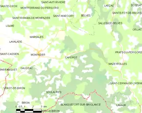 Poziția localității Capdrot