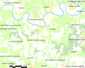 Poziția localității Cénac-et-Saint-Julien