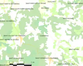 Poziția localității Chantérac