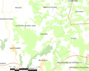 Poziția localității Châtres