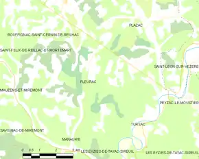 Poziția localității Fleurac