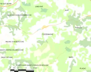 Poziția localității Fossemagne
