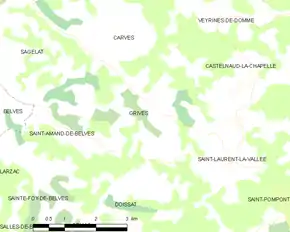 Poziția localității Grives