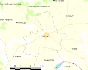 Poziția localității Issigeac