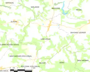 Poziția localității Lanouaille