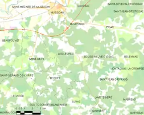 Poziția localității Les Lèches