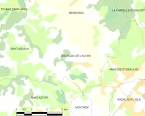 Poziția localității Léguillac-de-l'Auche