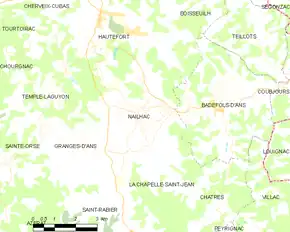 Poziția localității Nailhac