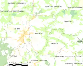 Poziția localității Nantheuil