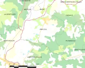 Poziția localității Parcoul