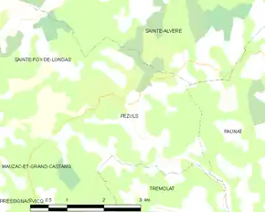 Poziția localității Pezuls