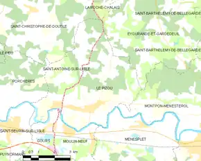 Poziția localității Le Pizou