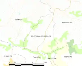 Poziția localității Rouffignac-de-Sigoulès
